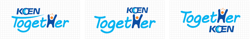 ‘KOEN Together’ 남동발전나눔봉사단 엠블렘 응용안 이미지